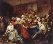 William Hogarth The Rake-s Progress the orgy oil on canvas